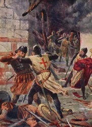 La prise de Constantinople par les croisés