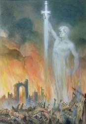 Les opprimés se relèveront (aquarelle et crayon sur papier)