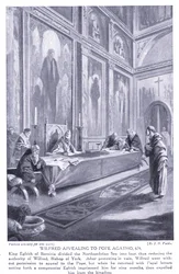 Wilfred faisant appel au pape Agathon AD679, années 1920