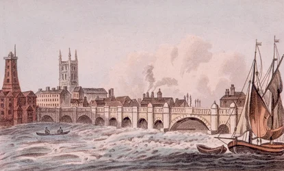 Ancien Pont de Londres, Londres, 1823