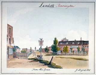 Vue de Kennington, Lambeth, Londres, 1825