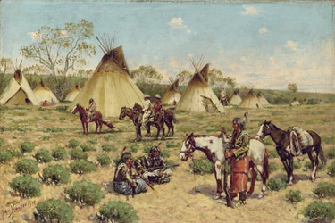Campement Sioux, Porcupine, 1910