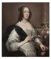 Elizabeth Wray, baronne Norris, vers 1638, repeinte vers 1645
