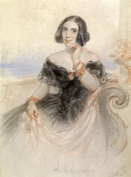 Dame en robe noire, 1847