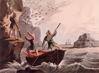 Bird Catching from Below from Foreign Field Sports, publié par Edward Orme