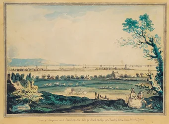 Vue de Ringsend depuis Merrion Square, Dublin
