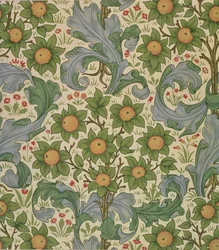 Papier peint Verger, conçu par John Henry Dearle pour Morris and Company, 1899