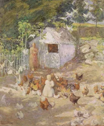 Cour de ferme, c.1890-1900
