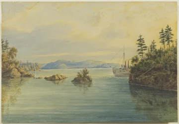 Dans les Mille-Îles, c.1865