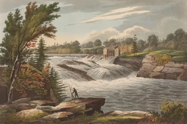 Chutes du boulanger n° 8 du Portfolio de la rivière Hudson, 1823-24