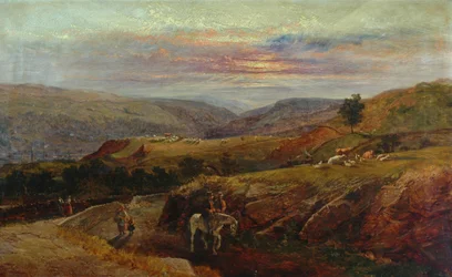 Vallée de Burnley depuis Crofts Stone, 1870