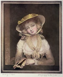 Portrait de Sophia Western, gravé par J.R. Smith, 18ème siècle