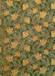 Tulipes, design pour The Silver Studio, vers 1898
