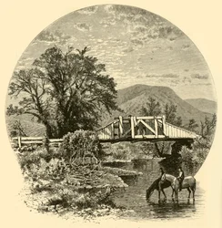 Vieux pont, rivière Blackberry, près de Canaan, 1874