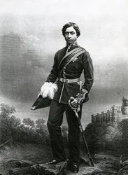 Albert Edward, Prince de Galles, gravé par D.J. Pound d