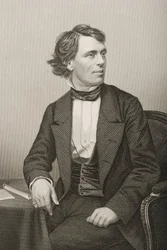 John Bartholomew Gough (1817-86) gravé par D.J. Pound d