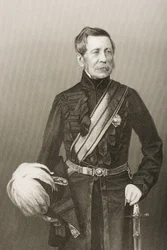 Sir John Fox Burgoyne (1782-1871) gravé par D.J. Pound d