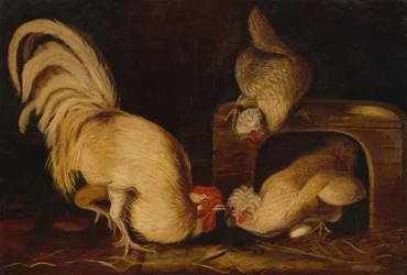 Poules de basse-cour, vers 1827 (huile sur toile)