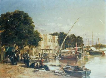Sur le canal Mahmoudieh, Alexandrie