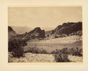 Paysage avec chariot