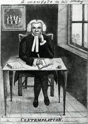 Contemplation - Lord Monboddo dans son étude, 1784