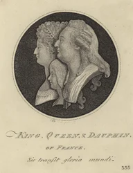 Le roi, la reine et le dauphin de France