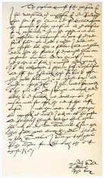 Lettre de John Knox à Sir Nicholas Throgmorton, 6 août 1561