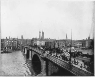 Pont de Londres, Londres, fin du 19ème siècle