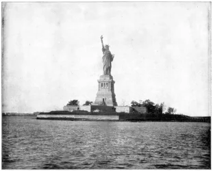 Statue de la Liberté, port de New York, fin du 19e siècle