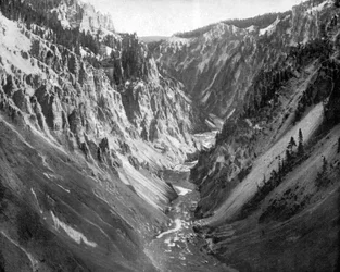 Le Grand Canyon, parc national de Yellowstone, États-Unis, 1893.