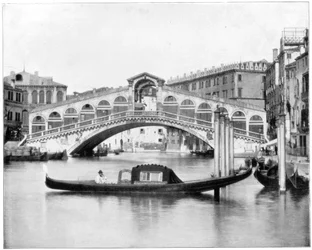 Le Rialto, Venise, fin du 19ème siècle