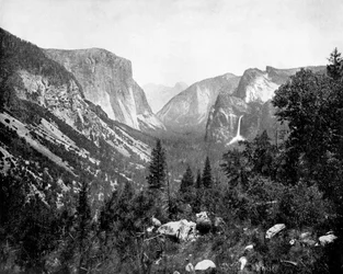 Vallée de Yosemite depuis Artists Point, Californie, USA, 1893