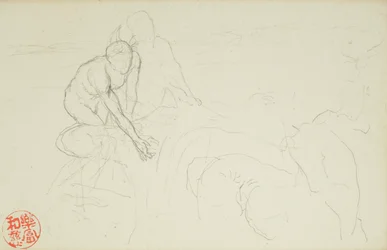 Achille et Xanthus, des folios La Farge n°849 et n°860, un des 42 dessins