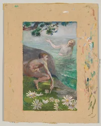Chant de la sirène, vers 1883-84 (aquarelle)