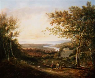 Vue de la vallée de la Wye