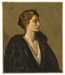 Une dame en noir (Lady Gwendeline Spencer-Churchill)