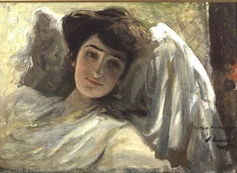 Une longue dame au repos