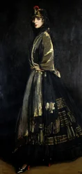 Noisette en noir et or, 1916