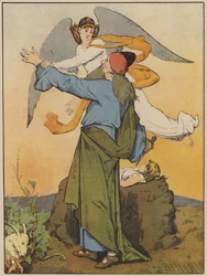 Abraham est informé de ne pas sacrifier Isaac