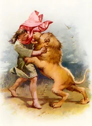 Samson tue le lion