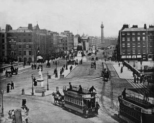 Rue Sackville à Dublin, Irlande, vers 1900