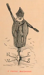Une girouette cléricale, vers 1860, vers 1860