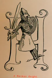 Un chevalier normand, vers 1860