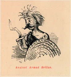 Ancien Briton armé, vers 1860