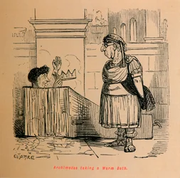 Archimède prenant un bain chaud
