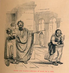 Débiteur et créancier - Saisie de biens pour une dette, 1852