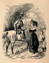 Édouard IV rencontrant Élisabeth Woodville, vers 1860