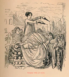 Le bûcher funéraire de Sylla, 1852