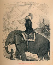 Hannibal traversant les Alpes, 1852