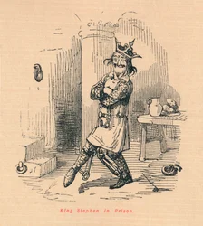 Le roi Étienne en prison, vers 1860